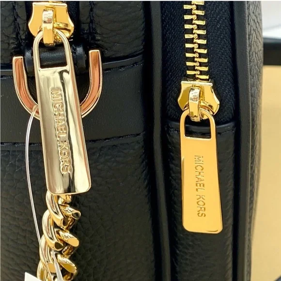 Michael Kors Jet Set Travel Medium Crossbody Bag Black - Picture 8 of 13